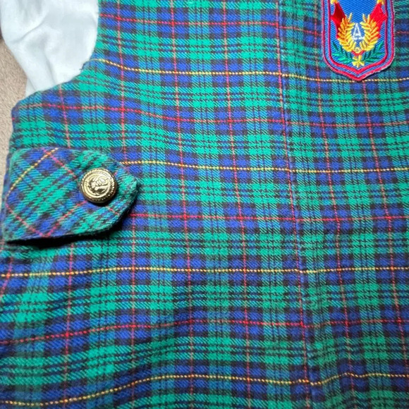 Good Lad Sz 12mo ‎ Shirt & John John  Royal Blue Green Plaid Classic Traditional - Picture 2 of 9